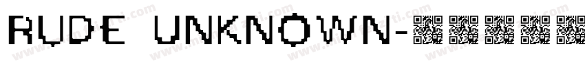 rude Unknown字体转换
